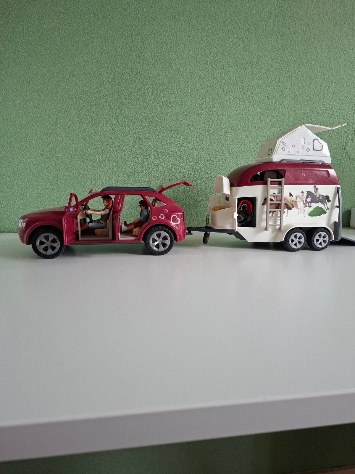 Schleich kamperen met paarden speelset, Ophalen, Zo goed als nieuw
