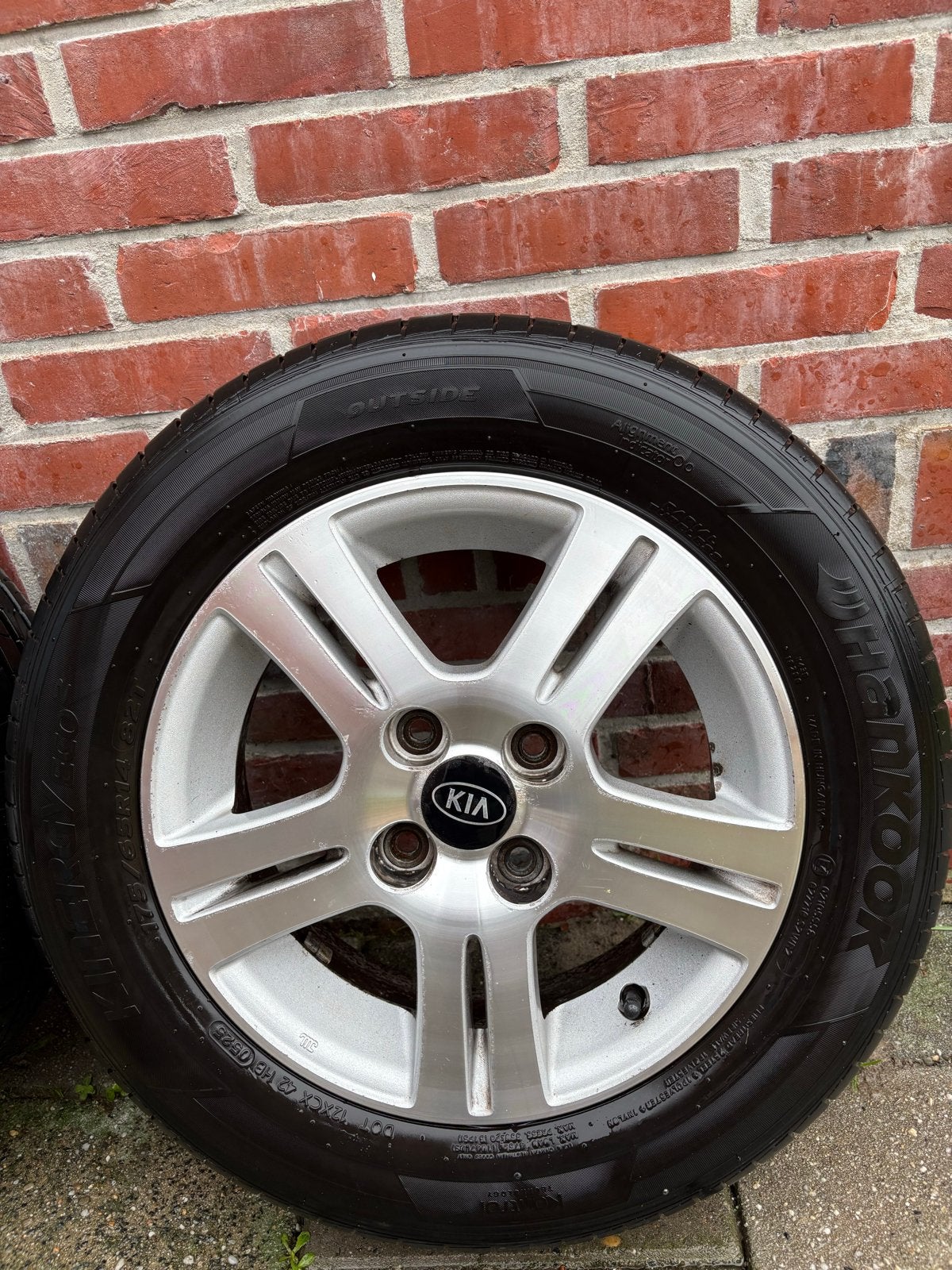 Enkei Velgen 14 inch (4x100) met Hankook Zomerbanden, Ophalen, 14 inch, Gebruikt, 175 mm