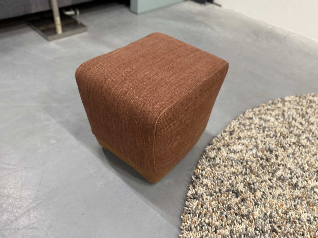Nieuw Label van den Berg Zium Poef Rood Bruin kruk Hocker