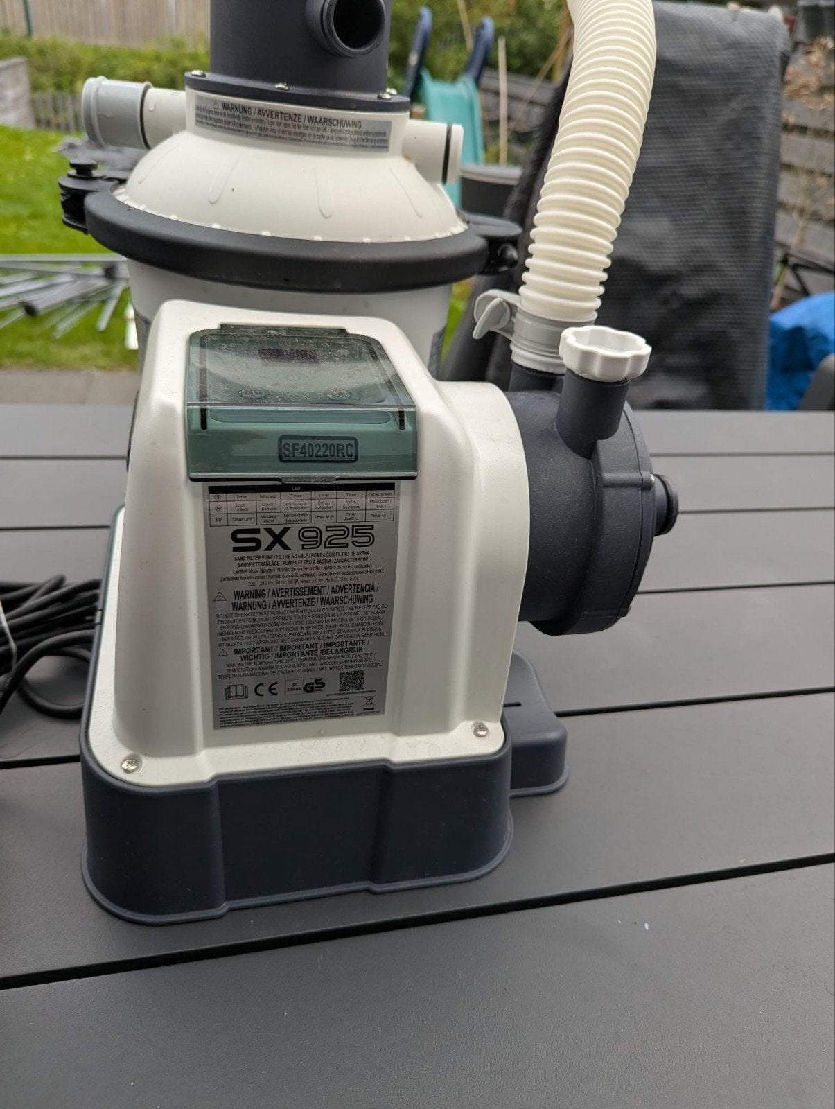 Intex Krystal Clear Zandfilterpomp SX925 (Zo goed als nieuw), Ophalen, Zo goed als nieuw