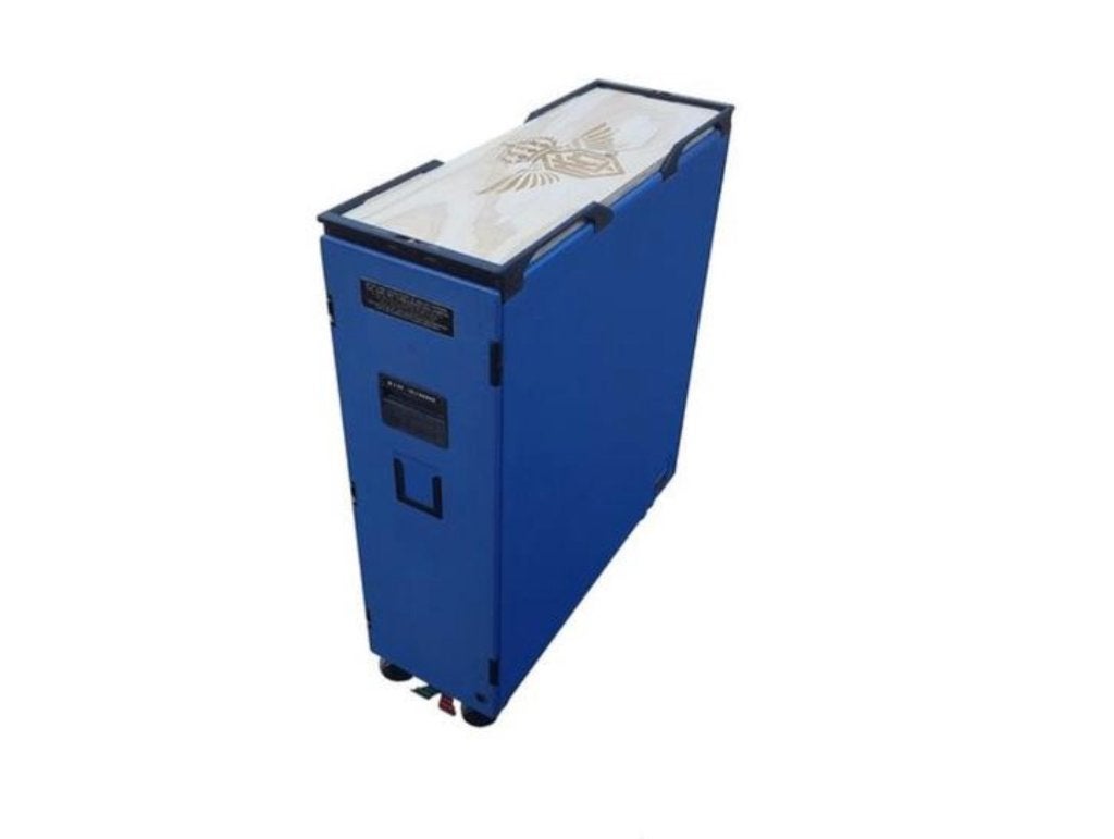 KLM - Fullsize vliegtuigtrolley - Type d'Light - KLM blauw, Ophalen, Gemerkt, 105 cm, Overige materialen