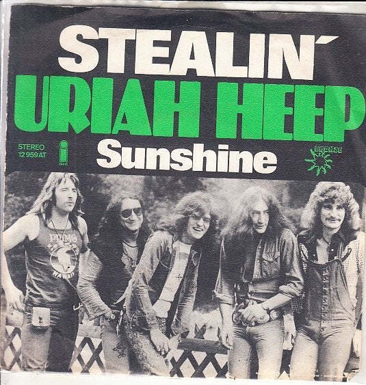 uriah heep - stealin ( rock / 1973 / nl pers), 7 inch, Ophalen of Verzenden, Zo goed als nieuw, Beschermende buitenhoes