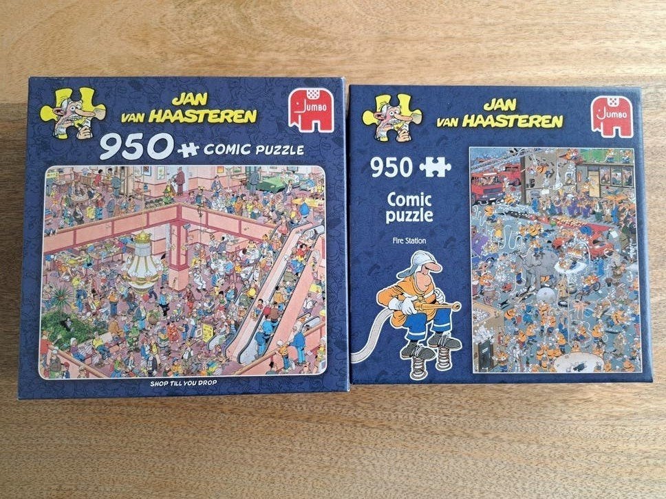 Jan van Haasteren puzzels 950 stukjes, Hobby en Vrije tijd, Denksport en Puzzels, Ophalen of Verzenden, 500 t/m 1500 stukjes, Zo goed als nieuw