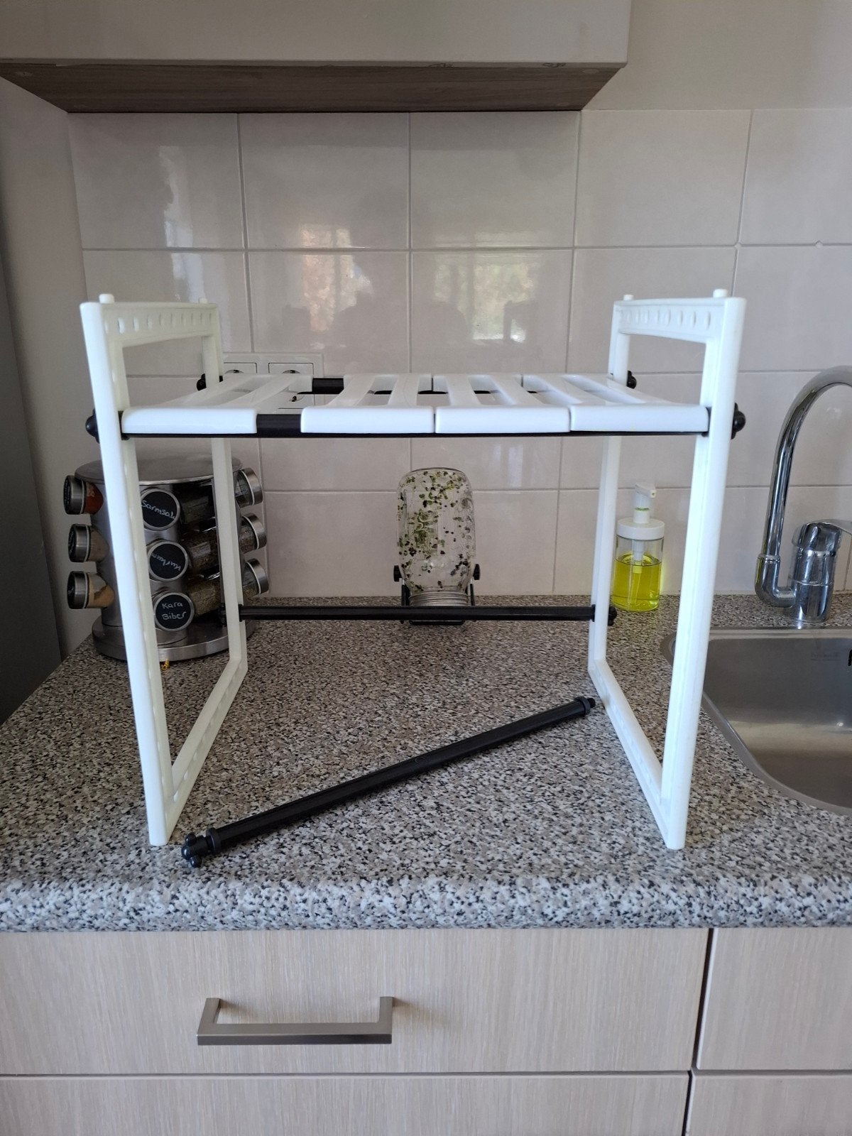 Rekje voor onder het wasbak kastje, Ophalen, Minder dan 75 cm, Kooi, Minder dan 60 cm
