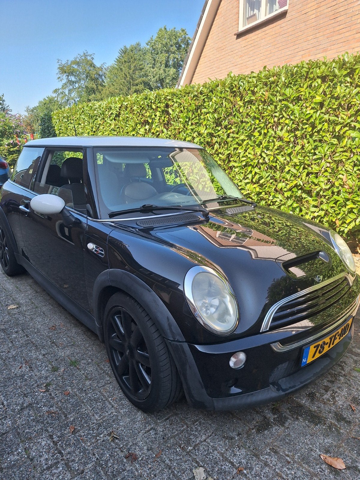 Mini 1.6 16V Cooper S 120KW 2003 Zwart, Auto's, Voorwielaandrijving, 4 cilinders, 4 stoelen, Handgeschakeld
