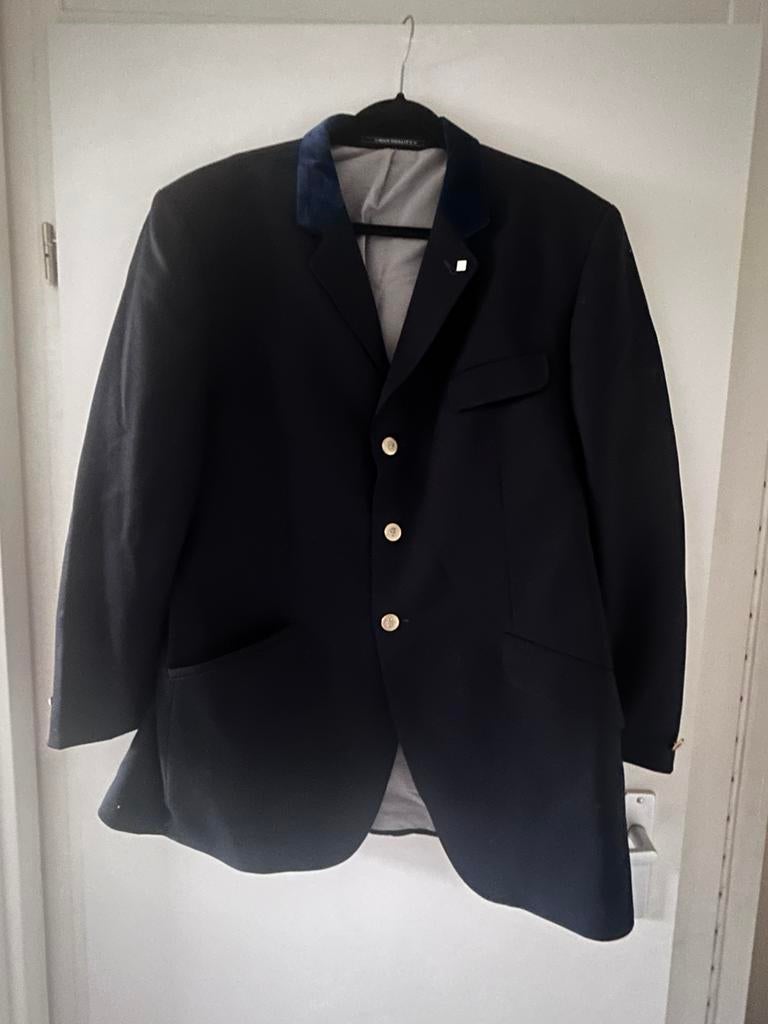Eurostar wedstrijdjas heren blauw 58, Ophalen of Verzenden, Zo goed als nieuw, Bovenkleding, Heren
