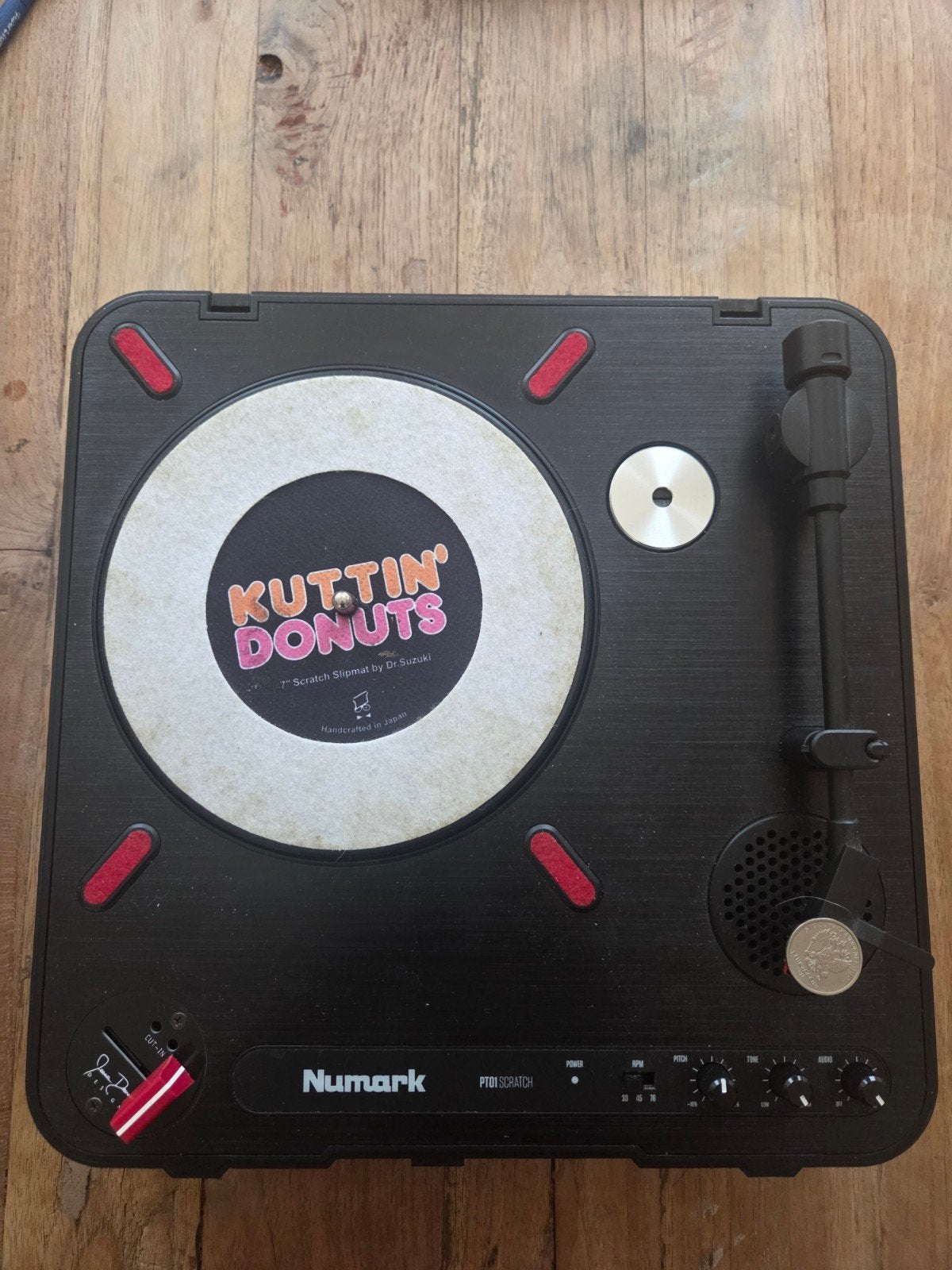 Numark pt-01 portable scratch met Jesse Deen en UDG tas, Ophalen of Verzenden, Zo goed als nieuw, Draaitafel, Numark