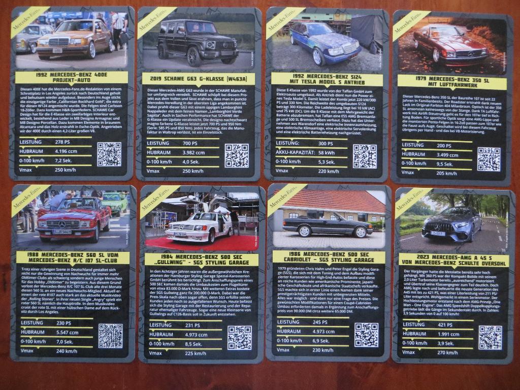 Mercedes-Benz infokaarten AMG, SGS, Schulte, Monceau, e.a., Ophalen of Verzenden, Nieuw, Mercedes