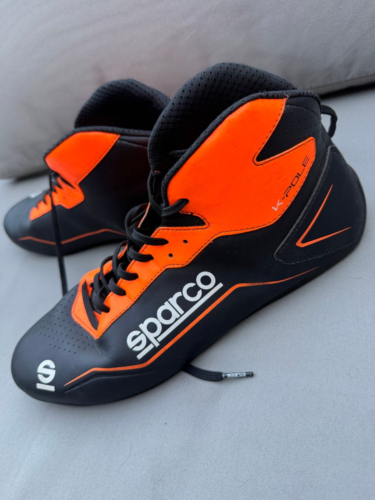Sparco zwart oranje K-Pole Kartschoenen - Maat 44, Sport en Fitness, Karting, Ophalen of Verzenden, Gebruikt, Kleding of Schoenen