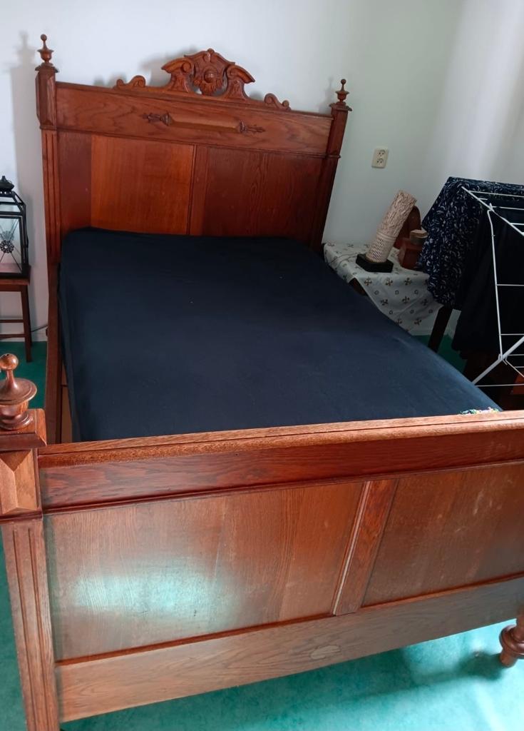 Antiek bed, Ophalen, Gebruikt, Tweepersoons