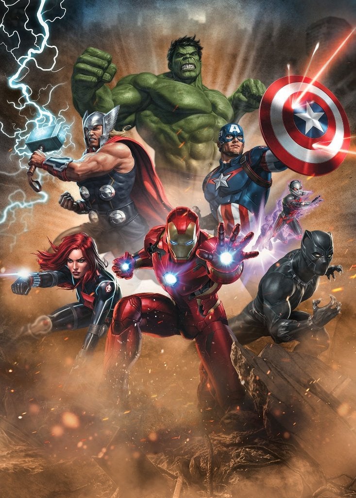 Avengers behang Superpower, Thor, Hulk, Captain America, Verzenden, Nieuw