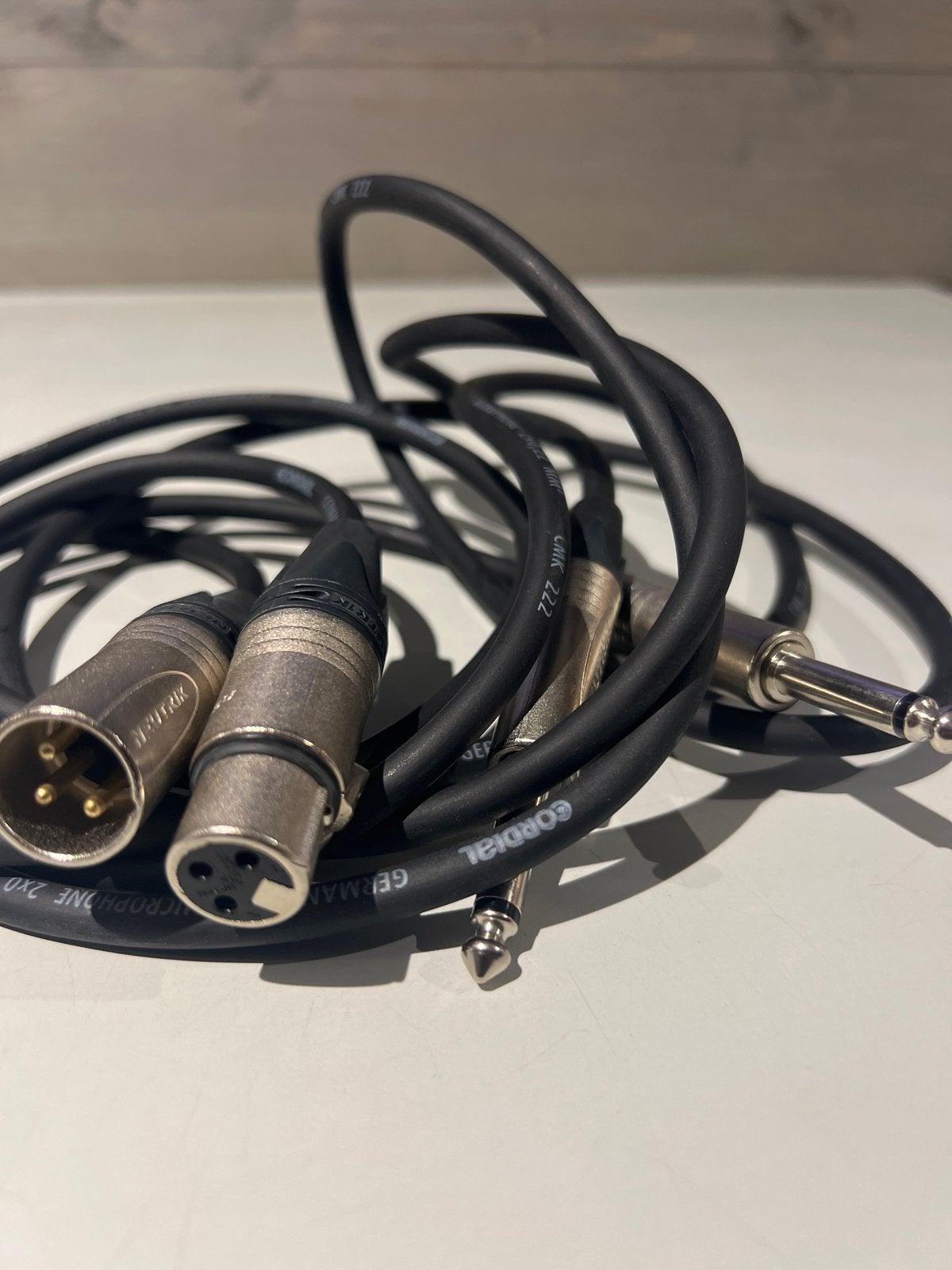 Cordial CMK 222 XLR naar Jack kabel - Microfoonkabel, N, N, Ophalen of Verzenden, Zo goed als nieuw