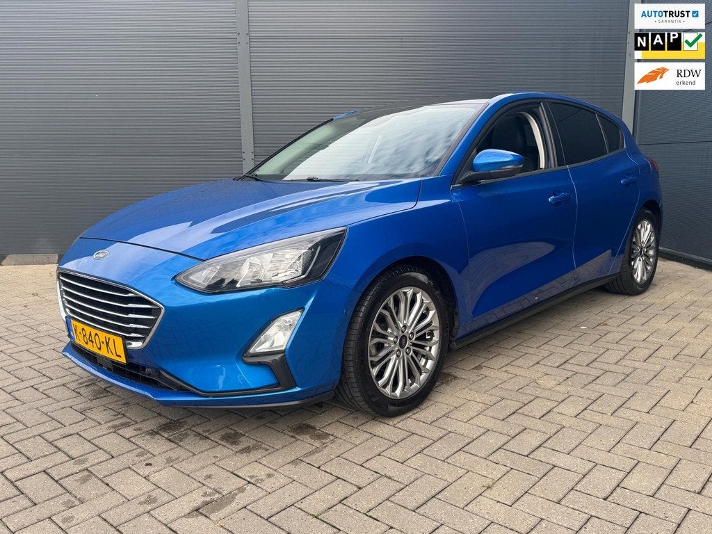 Ford Focus 1.0 EcoBoost Titanium X / Carplay / Pano, 125 pk, Gebruikt, Euro 6, Blauw
