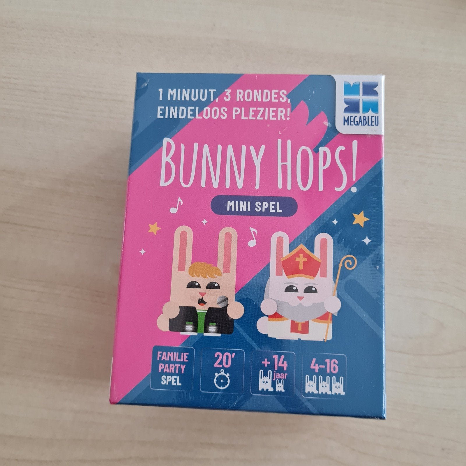 Bunny Hops! Mini Spel woordenraden, Hobby en Vrije tijd, Vijf spelers of meer, Nieuw, Ophalen of Verzenden, MEGABLEU