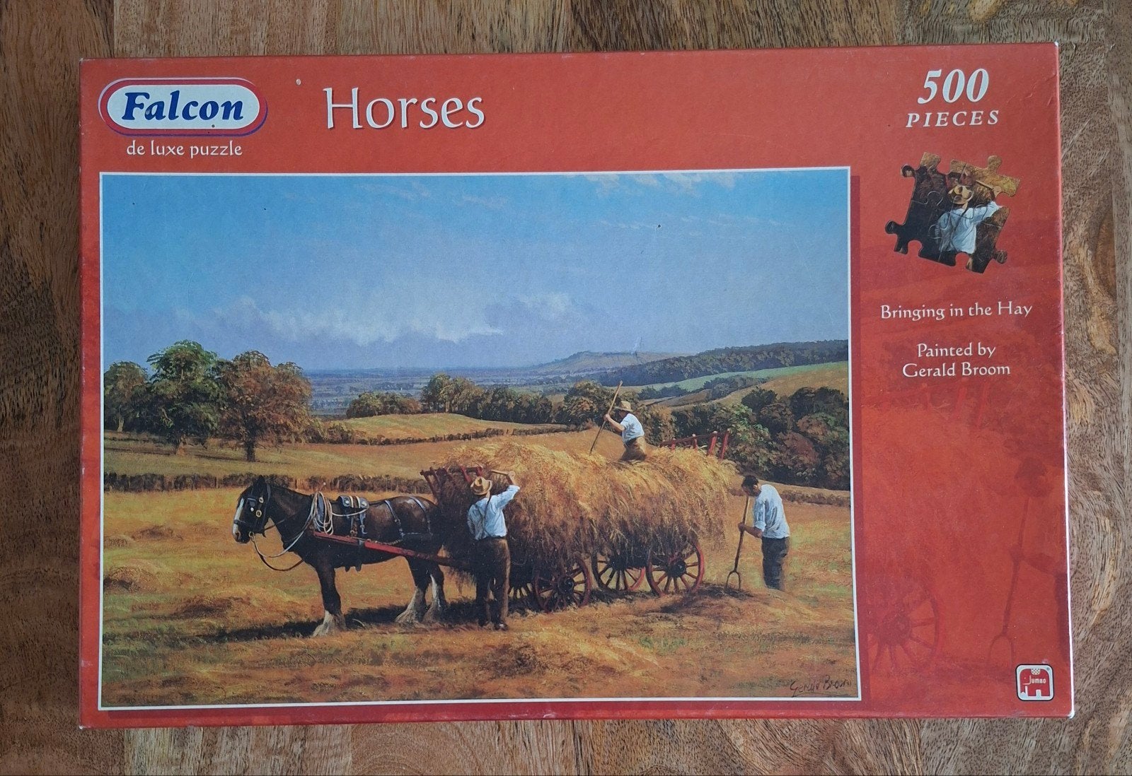 Falcon Horses 500 stukjes legpuzzel - Hooien, Ophalen of Verzenden, Minder dan 500 stukjes, Gebruikt, Legpuzzel