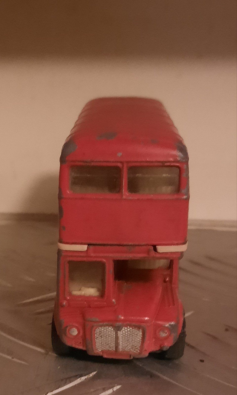 Vintage Corgi dubbeldekker bus - Rood, Ophalen of Verzenden, Gebruikt