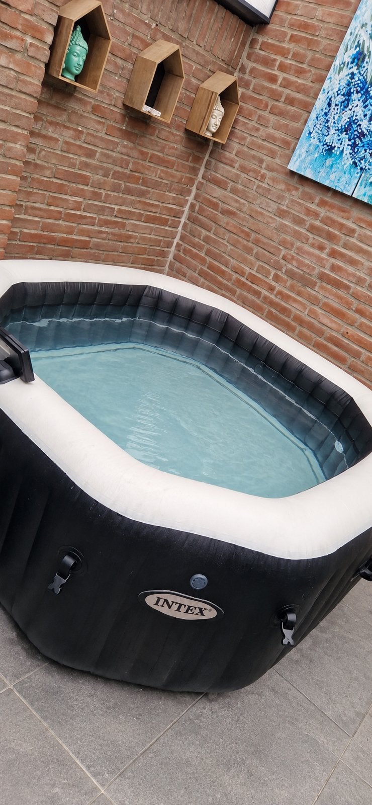 Intex Deluxe opblaasbare spa – 4 personen, Ophalen, Zo goed als nieuw