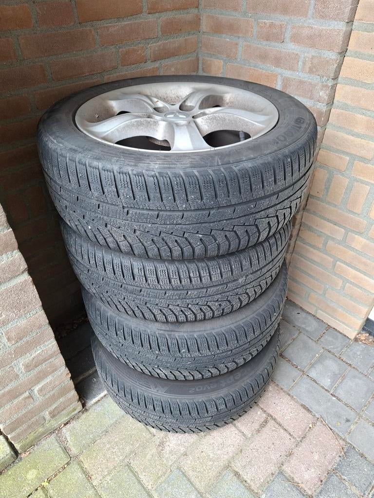 Mitsubishi grandis velgen 4 stuks 5x114.3 met winterbanden, Auto-onderdelen, Banden en Velgen, Ophalen, Banden en Velgen, 17 inch