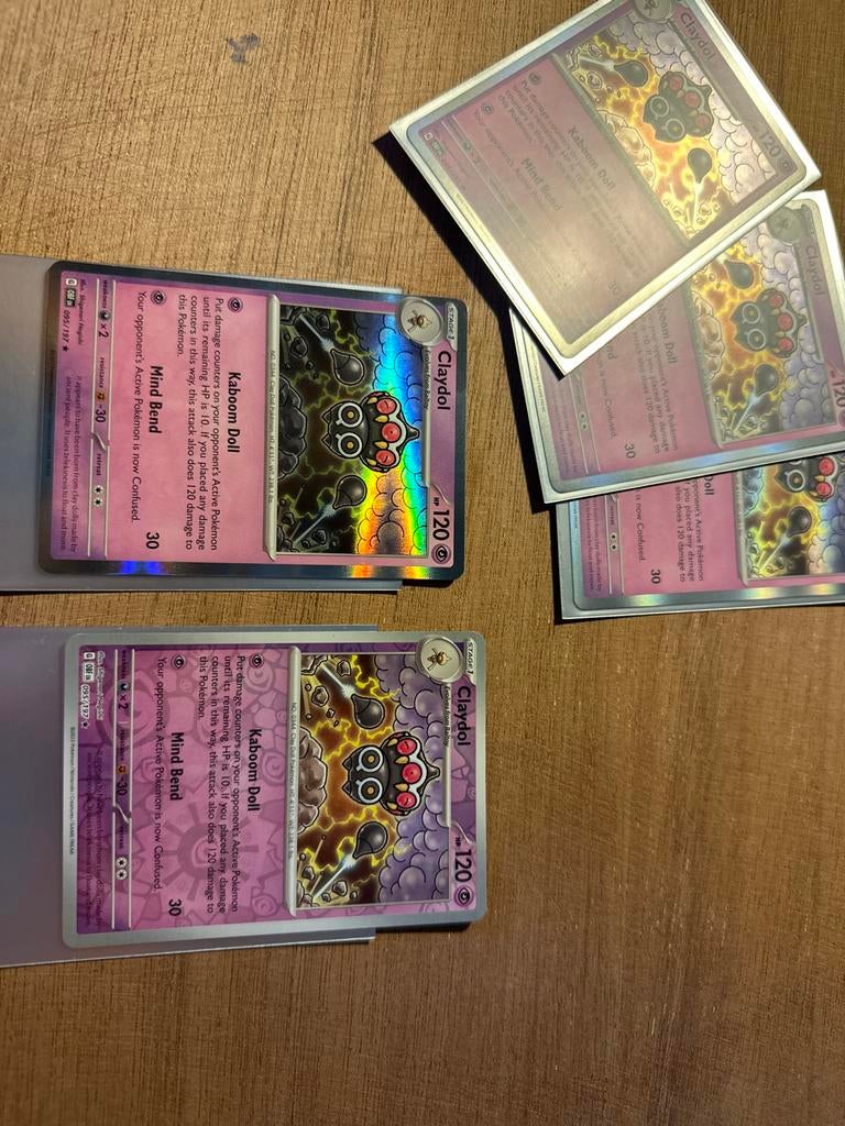 Holo en Reverse Holo Rare Pokémon Kaarten - Claydol, Ophalen, Gebruikt, Meerdere kaarten, Foil
