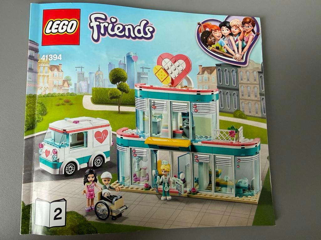 Lego Friends 41393 Vriendschap Ziekenhuis, Ophalen of Verzenden, Zo goed als nieuw
