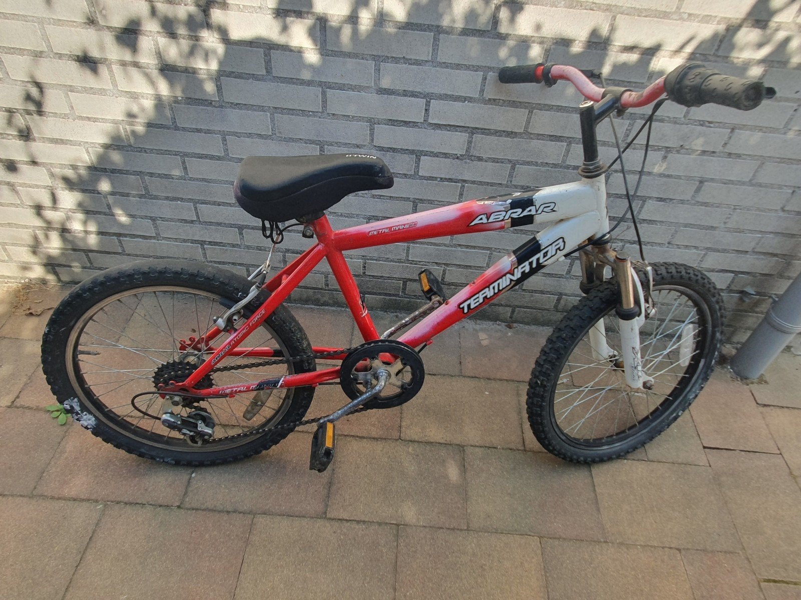 Crossfiets 20 inch met 6 versnellingen - Terminator, Fietsen en Brommers, Fietsen | Crossfietsen en BMX, Ophalen, Staal, Velgrem