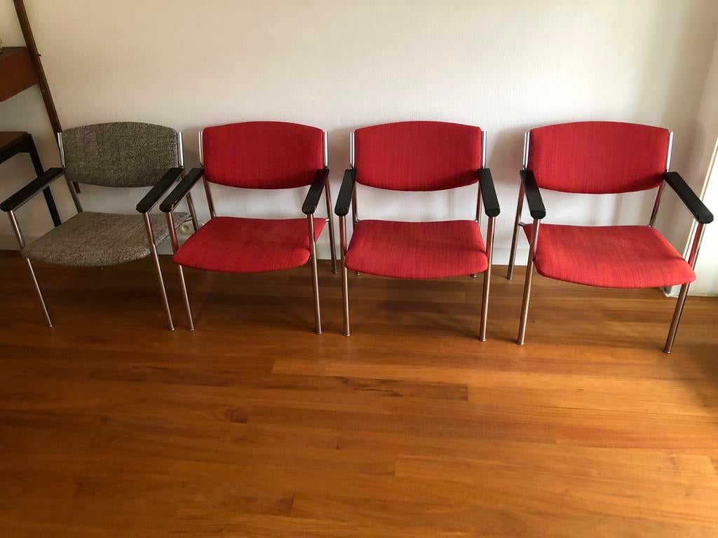 Gijs van der sluis retro vintage design fauteuils, Huis en Inrichting, Fauteuils, Ophalen, Gebruikt, 75 tot 100 cm, Retro vintage dutch design