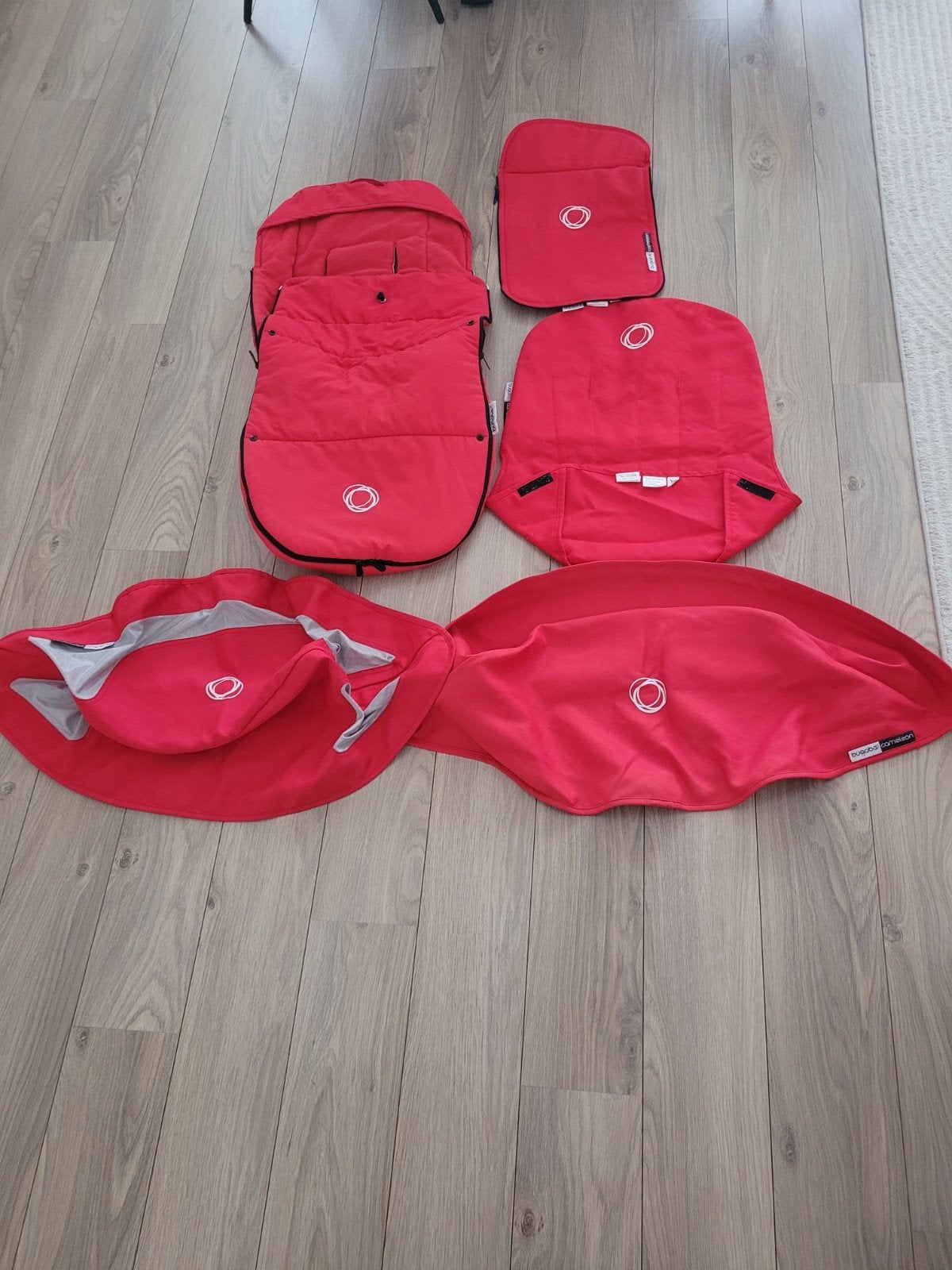 Bugaboo Cameleon Canvas bekleding rood ZGAN!, Ophalen of Verzenden, Zo goed als nieuw