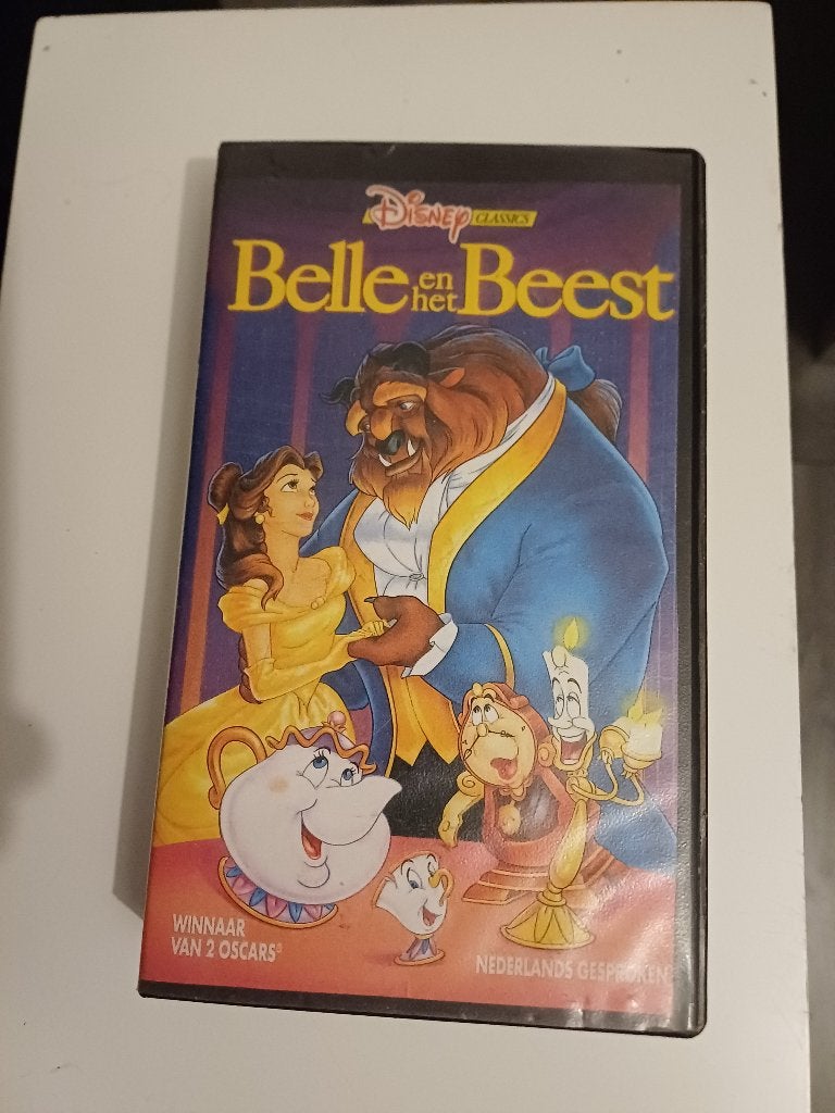 Disney Classics – Belle en het Beest (VHS | Nederlands Gespr, Gebruikt, Tekenfilm, Alle leeftijden, Ophalen of Verzenden