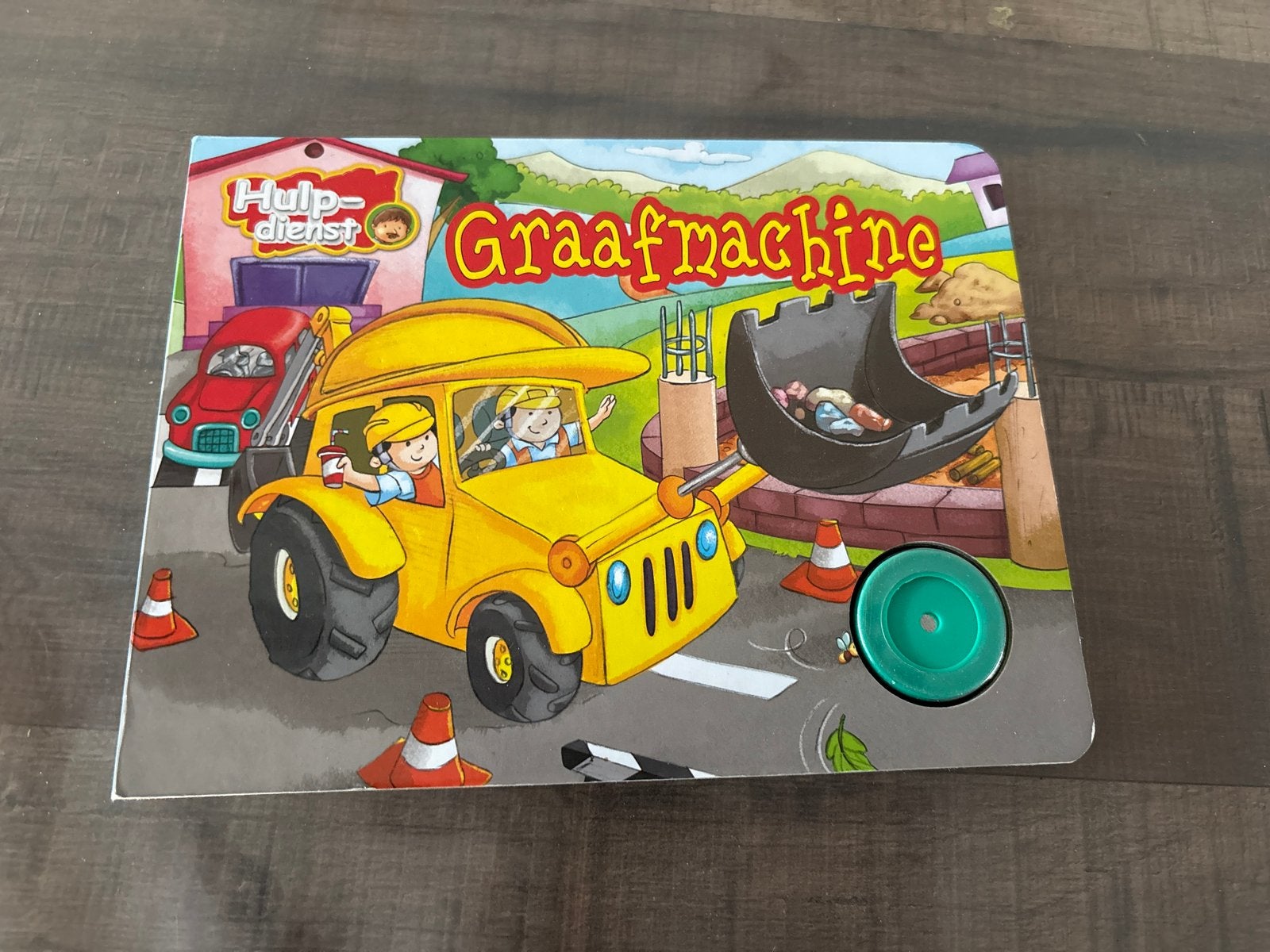 Hulpdienst Graafmachine boek - Geluid werkt niet, Boeken, Ophalen of Verzenden, Zo goed als nieuw, Fictie algemeen