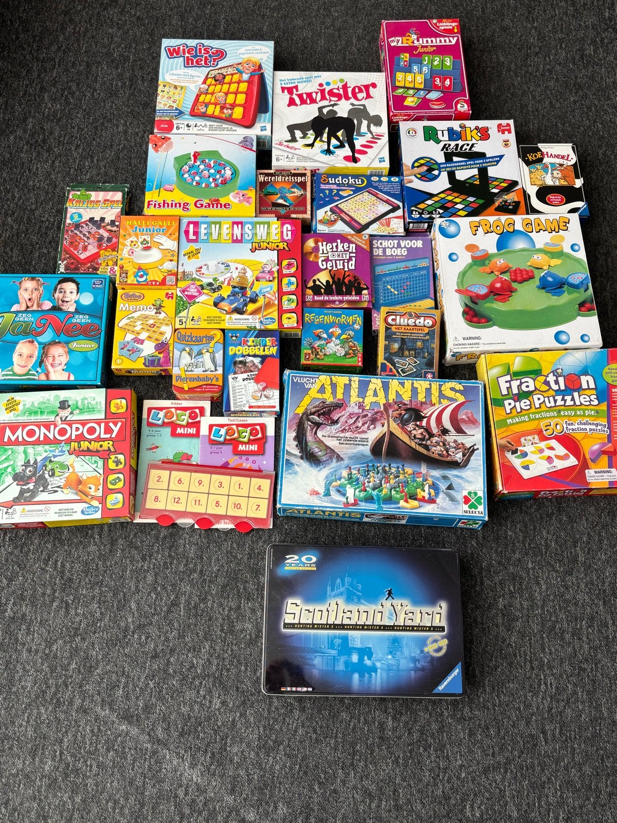 Grote collectie bordspellen en gezelschapsspellen, Ophalen of Verzenden, Gebruikt