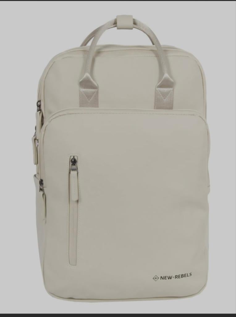 Nieuwe schooltas - New Rebels rugzak, 30 tot 40 cm, Rugtas, Beige, Ophalen of Verzenden