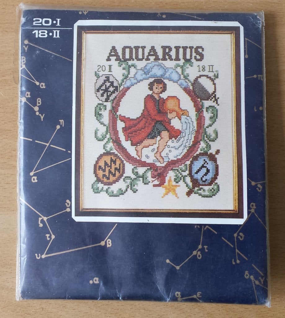 Sterrenbeeld Aquarius / Waterman Pakket - Lanarte, Nieuw, Ophalen of Verzenden, Handborduren, Nvt