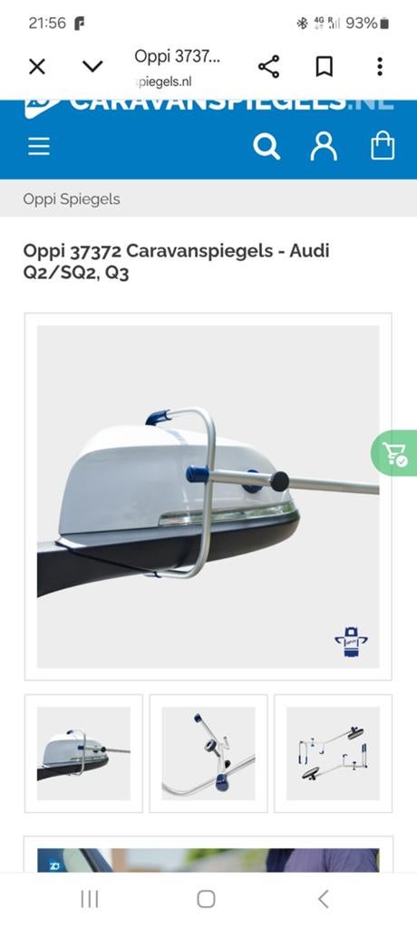 Oppi caravanspiegels Audi Q2 en Q3, Ophalen of Verzenden, Zo goed als nieuw