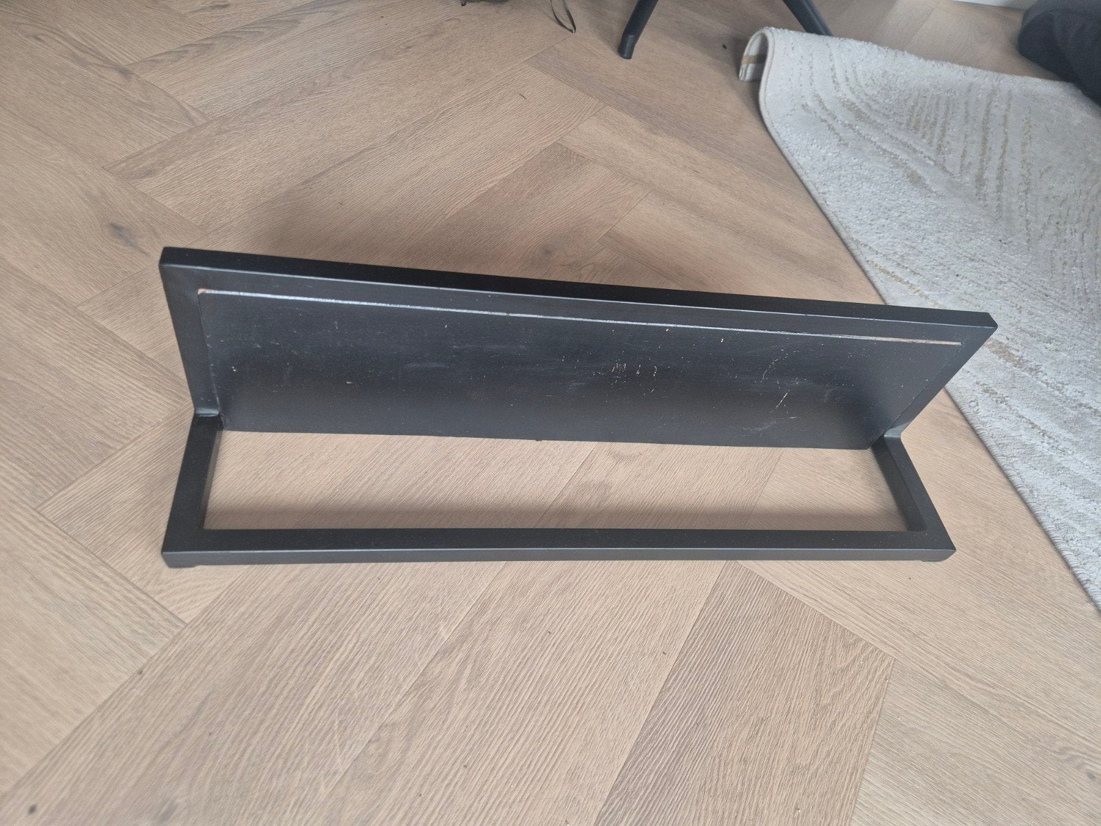Kapstok zwart hout/metaal, Ophalen, Gebruikt