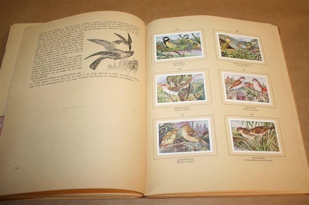 Vogelalbum — Compleet Plaatjesalbum Het Klaverblad 1923, Ophalen of Verzenden, Gelezen