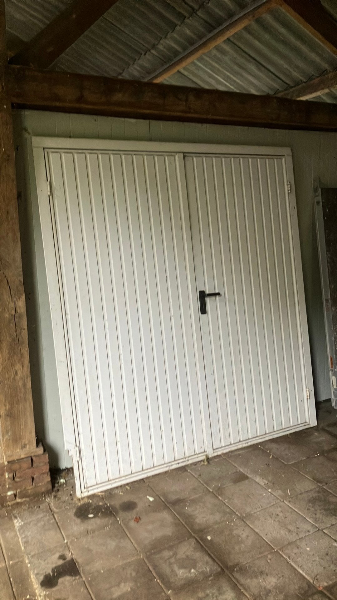 Metalen garage/bergingdeur, Ophalen, Gebruikt, Garagedeur, Metaal