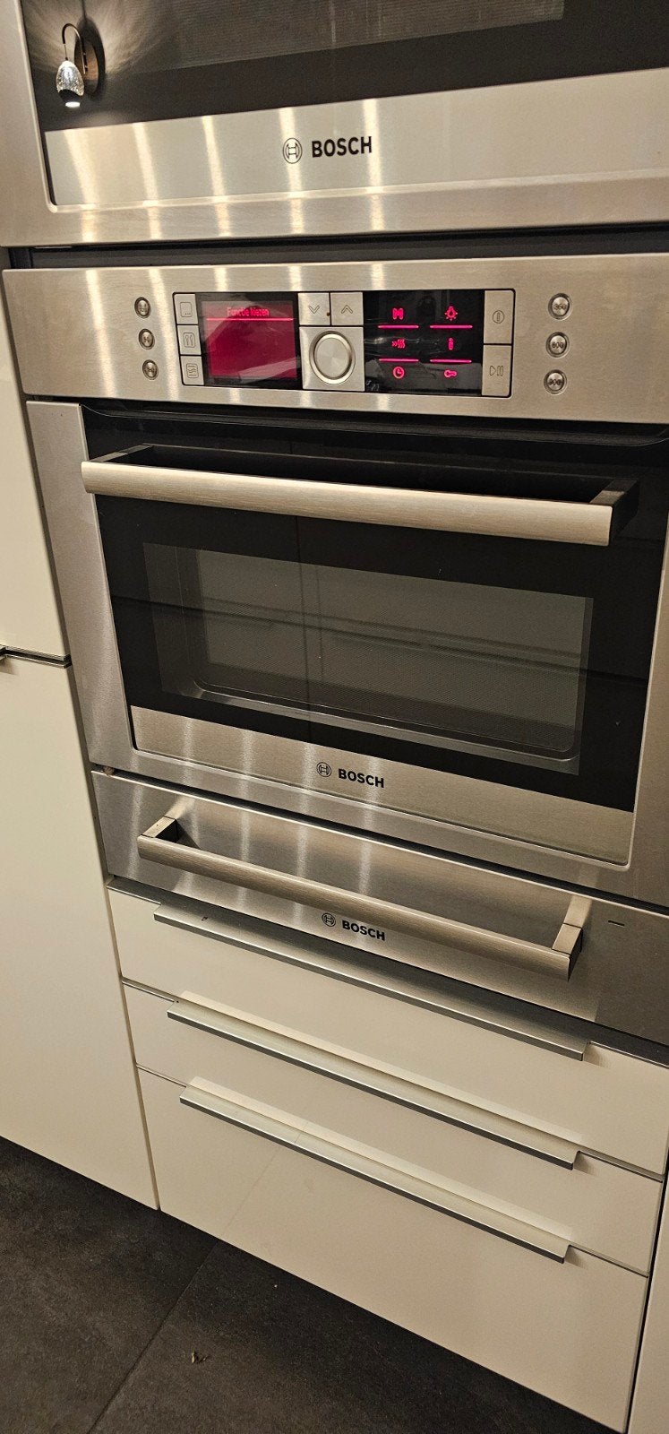 Bosch Combi-oven met Magnetronfunctie met warmhoudlade, Witgoed en Apparatuur, Ovens, Gebruikt, Inbouw, Combi-oven, Bosch, 45 tot 50 cm