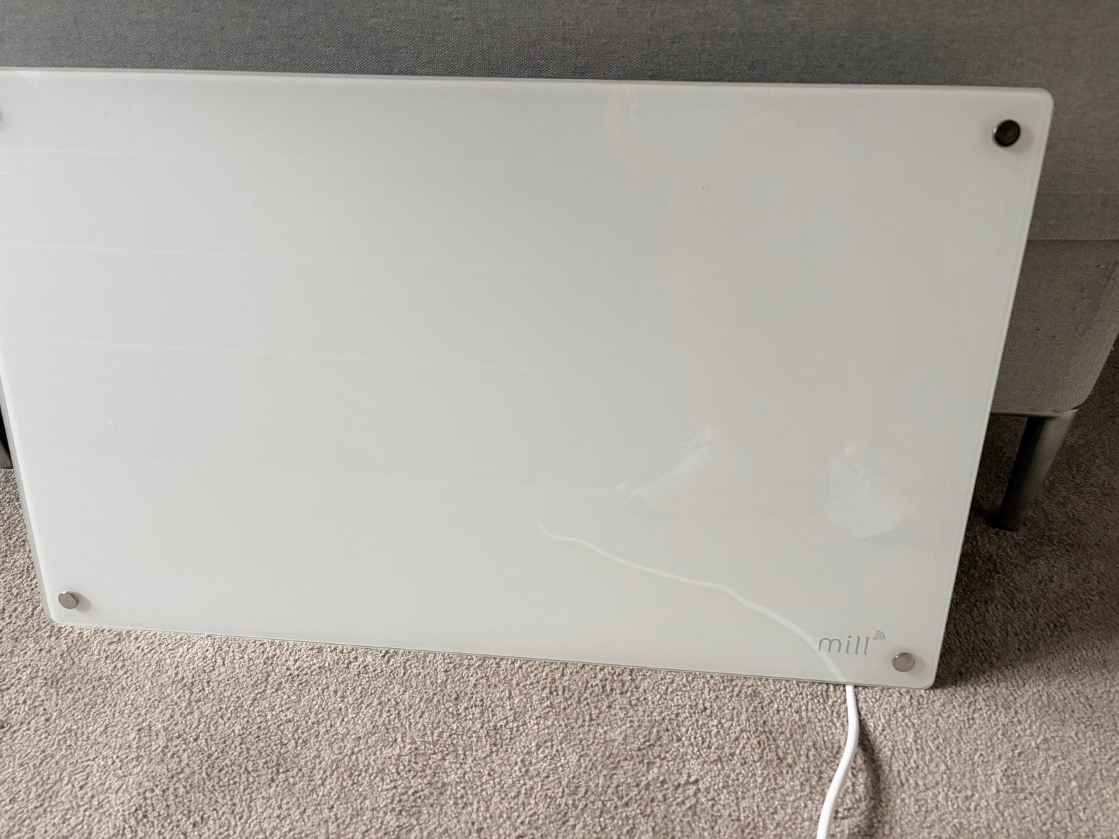 Mill elektrische paneelradiator - 600W, 80x50 cm, Doe-het-zelf en Verbouw, Verwarming en Radiatoren, Ophalen, 30 tot 80 cm, 500 tot 800 watt