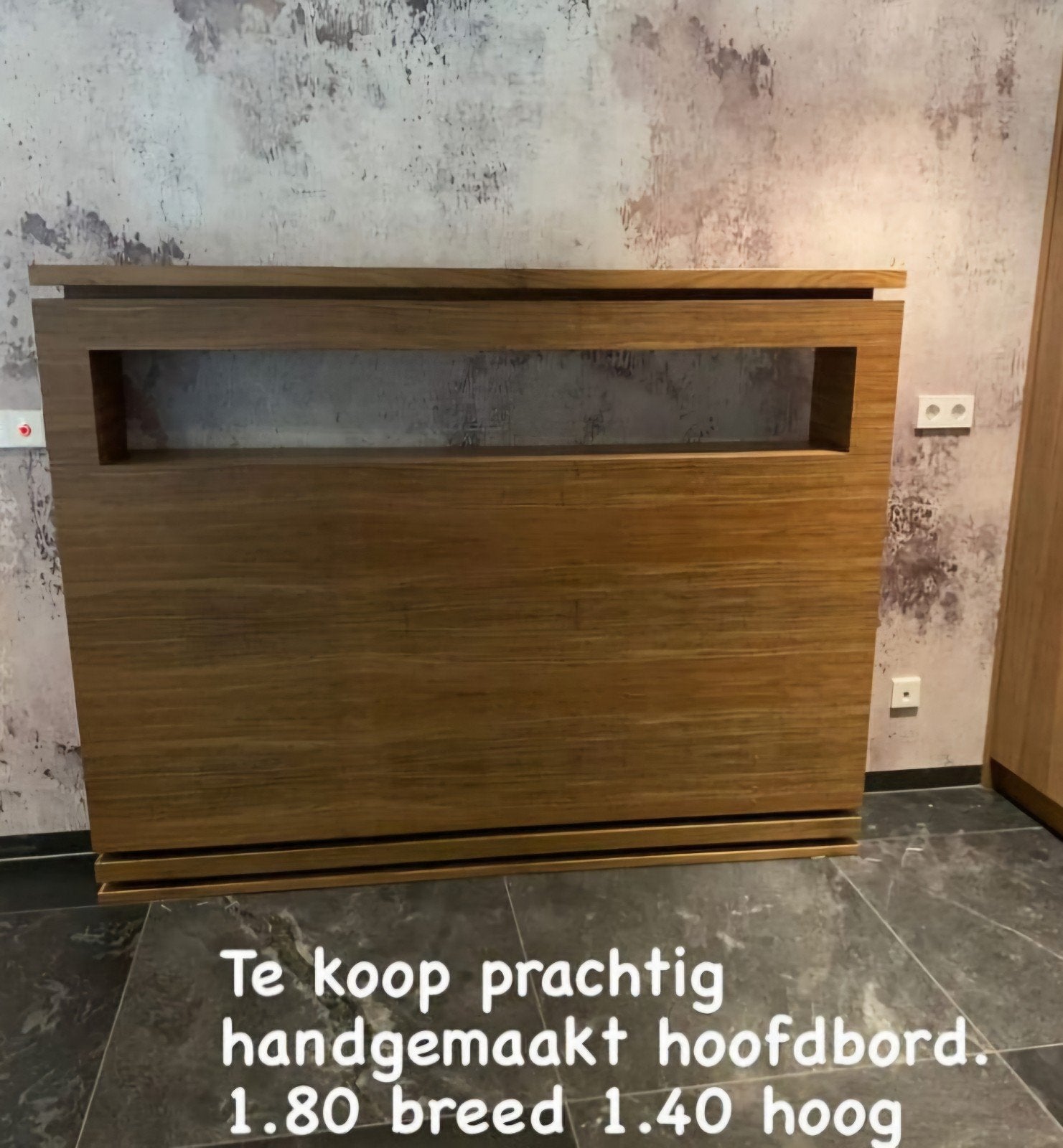 Prachtig handgemaakt hoofdbord 180x140 cm, Huis en Inrichting, Ophalen, Bruin, Tweepersoons, Zo goed als nieuw