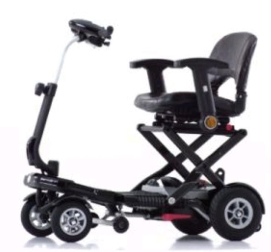 Bobby Carbon Deluxe Black 4 wielen Opvouwbare Scootmobiel, Ophalen, 10 km/u of minder, Zo goed als nieuw, Mango