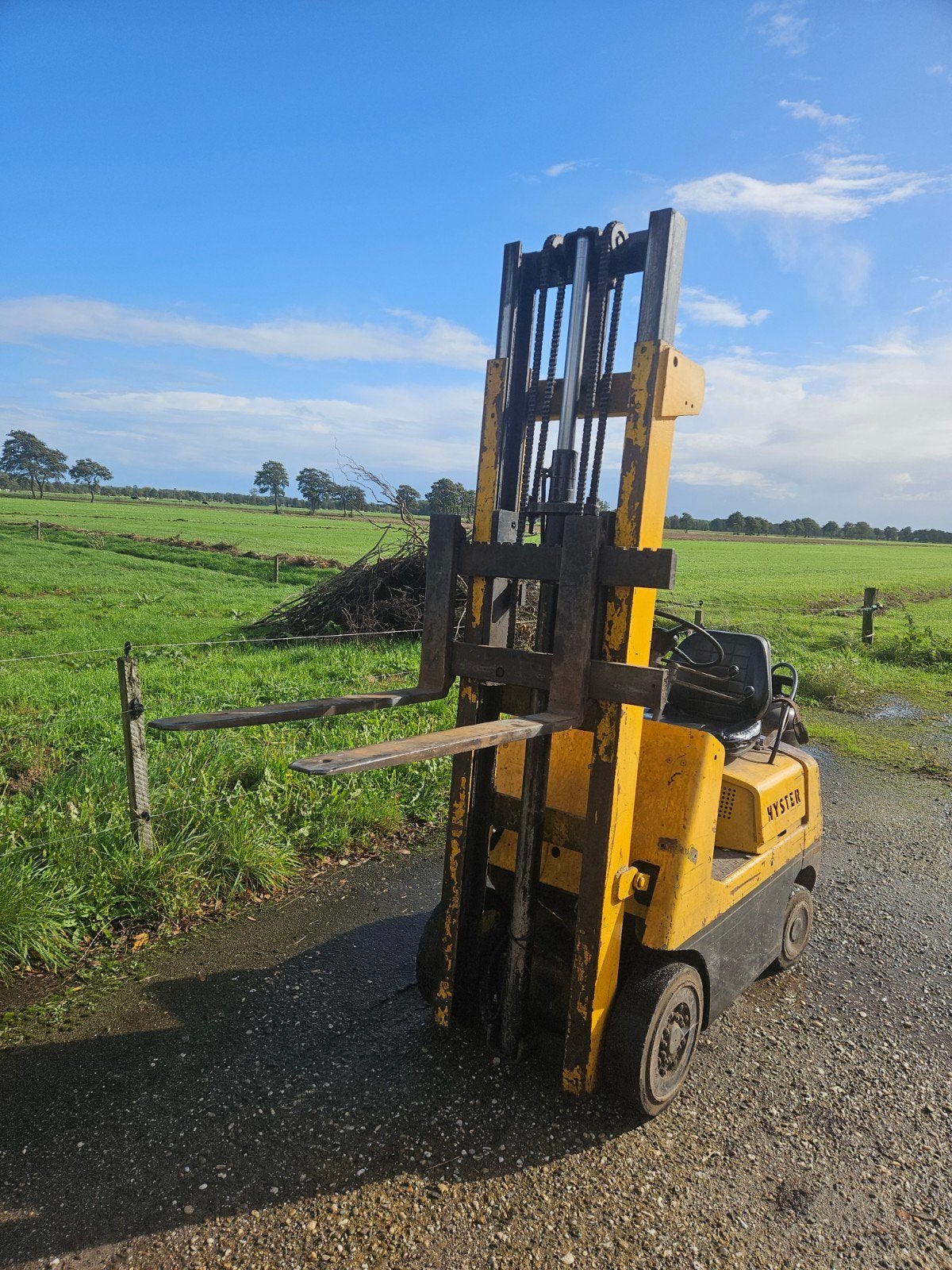 Hyster S25A LPG Heftruck - Start rijdt en heft maar heeft on, Doe-het-zelf en Verbouw, Ophalen, Gebruikt