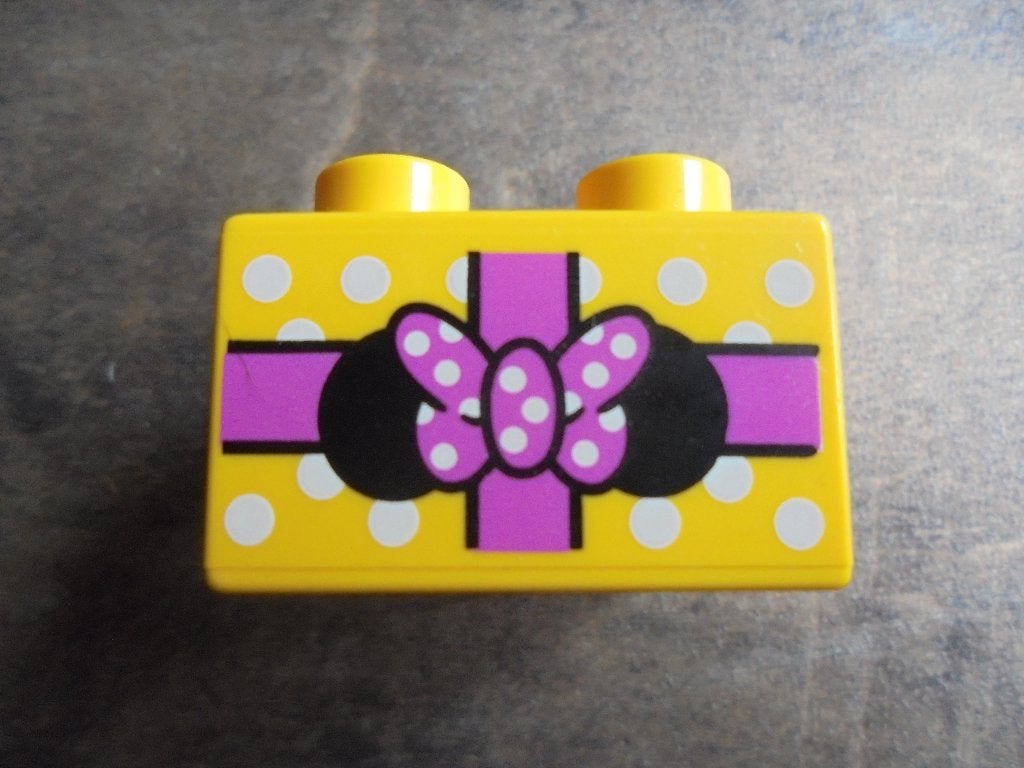 Lego Duplo Brick 2x2 (zie foto's) 2, Ophalen of Verzenden, Gebruikt, Losse stenen, Duplo