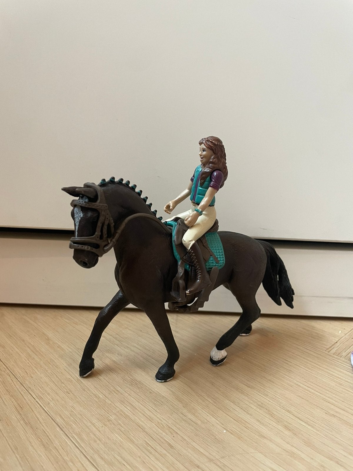 Schleich paard met ruiter, Ophalen of Verzenden, Zo goed als nieuw, Paard, Beeldje of Figuurtje