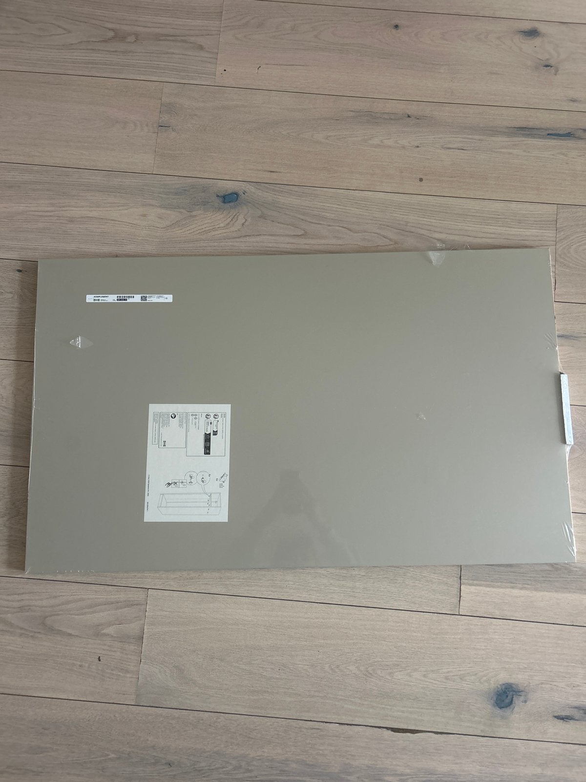 IKEA KOMPLEMENT Plank grijsbeige 100x58 cm - In verpakking, Ophalen, Nieuw, 75 tot 100 cm, Minder dan 100 cm