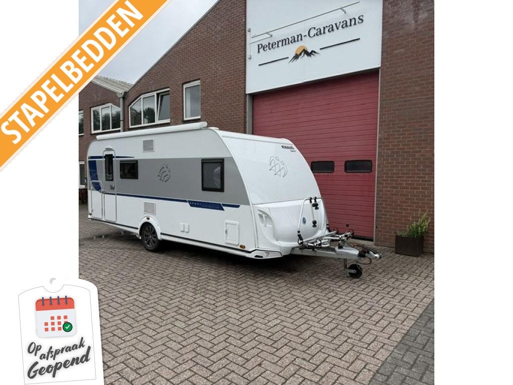 Knaus Sport Silver Selection 540 FDK Incl. Mover en Luifel, Bedrijf, Treinzit, Knaus, Tot en met 6