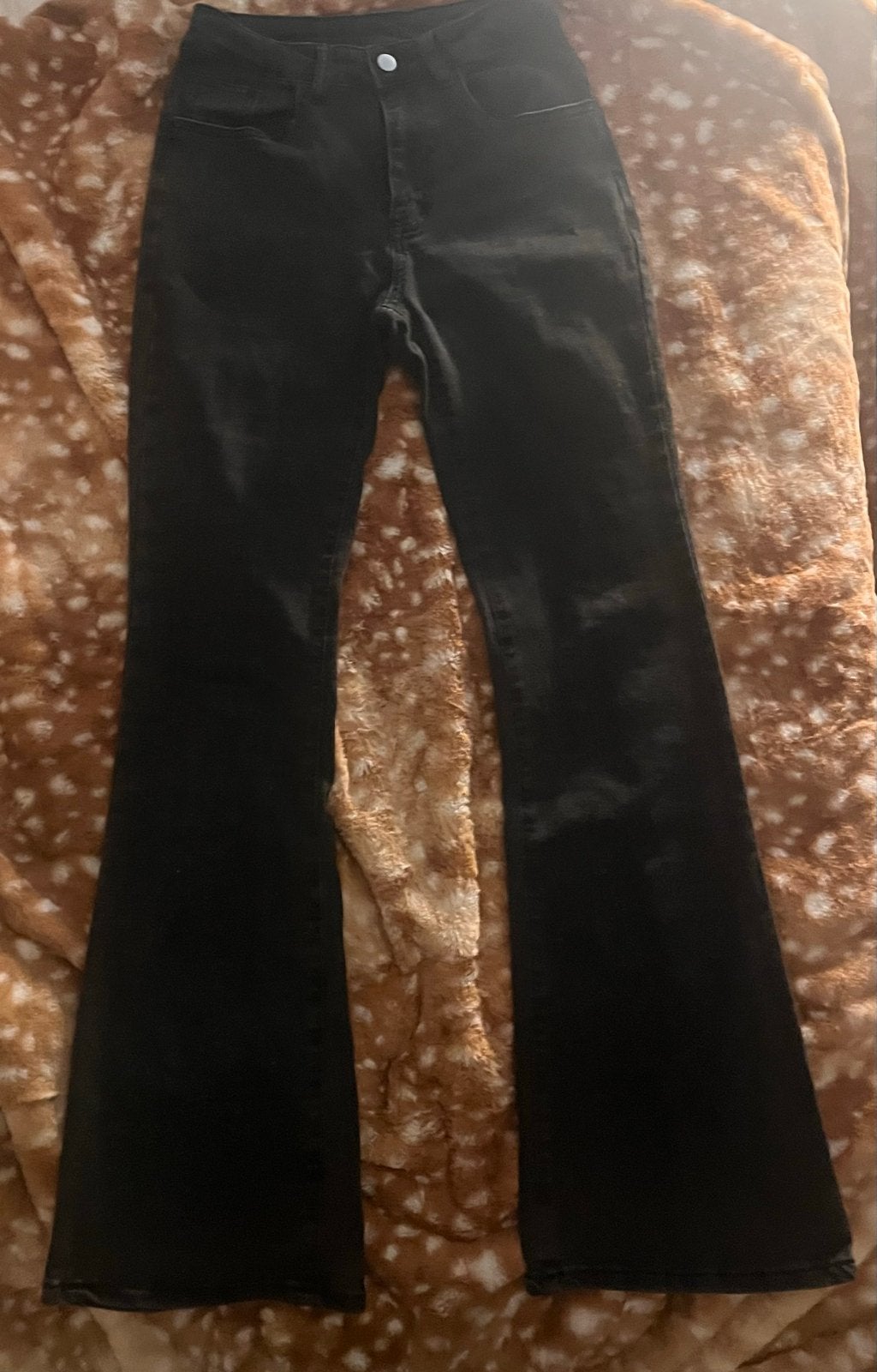 Donkergrijze flare jeans - Maat XS, Nieuw, Ophalen of Verzenden, Maat 34 (XS) of kleiner, Grijs