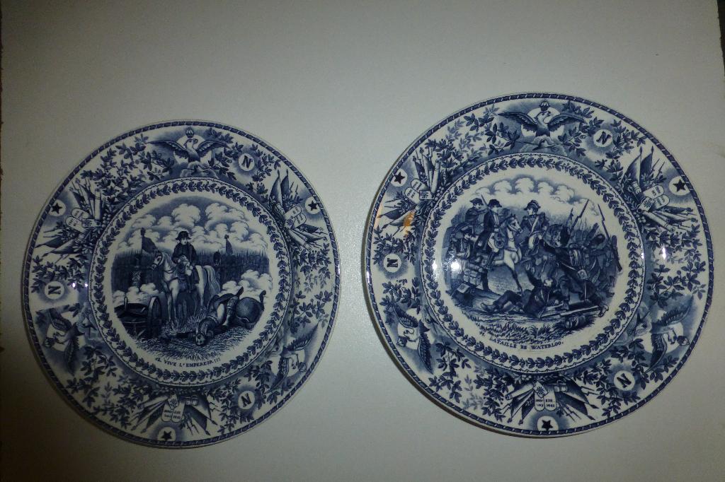 2 MOOIE ZGND NAPOLEON BORDEN ( KLEUR BLAUW )MAASTRICHT, Ophalen of Verzenden