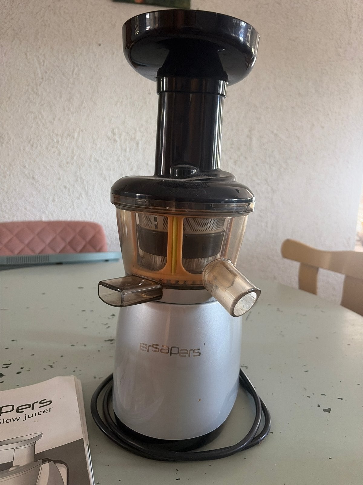 Versapers Slowjuicer - Zo goed als nieuw, Ophalen of Verzenden, Zo goed als nieuw, Elektrisch, Slowjuicer