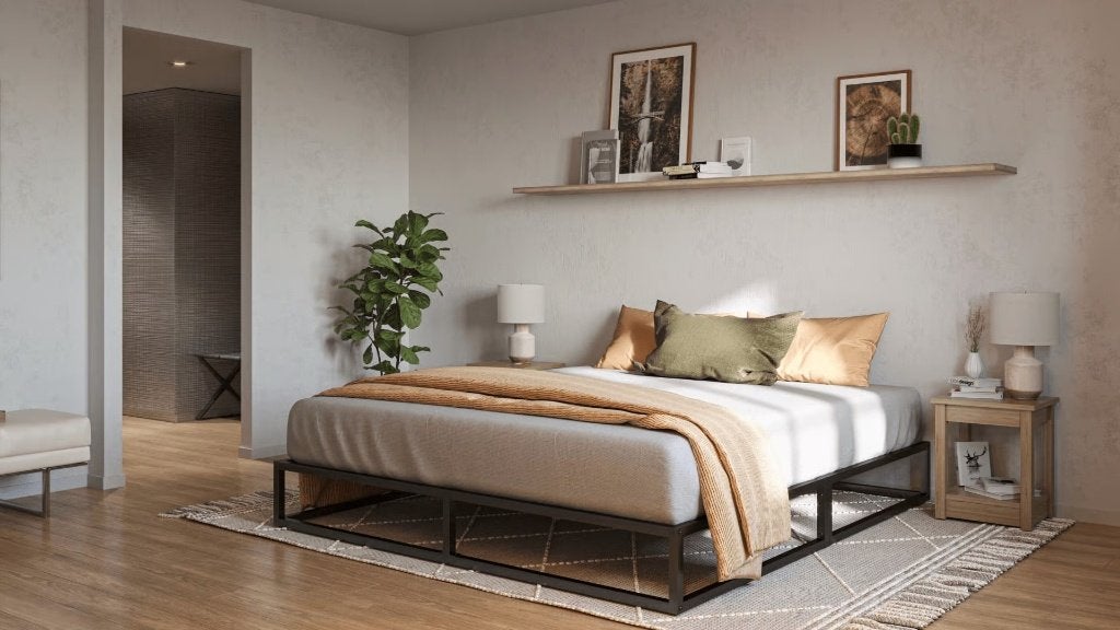 Emma Original Metalen Bed 160x200, Ophalen, Zwart, Tweepersoons, Zo goed als nieuw