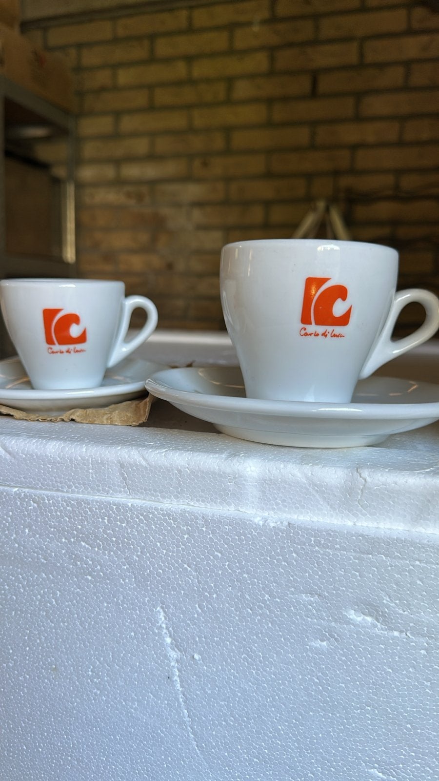 Italiaanse Horeca Espresso & Cappuccino Kopjes, Ophalen, Zo goed als nieuw, Overige stijlen, Kop(pen) en/of Schotel(s)